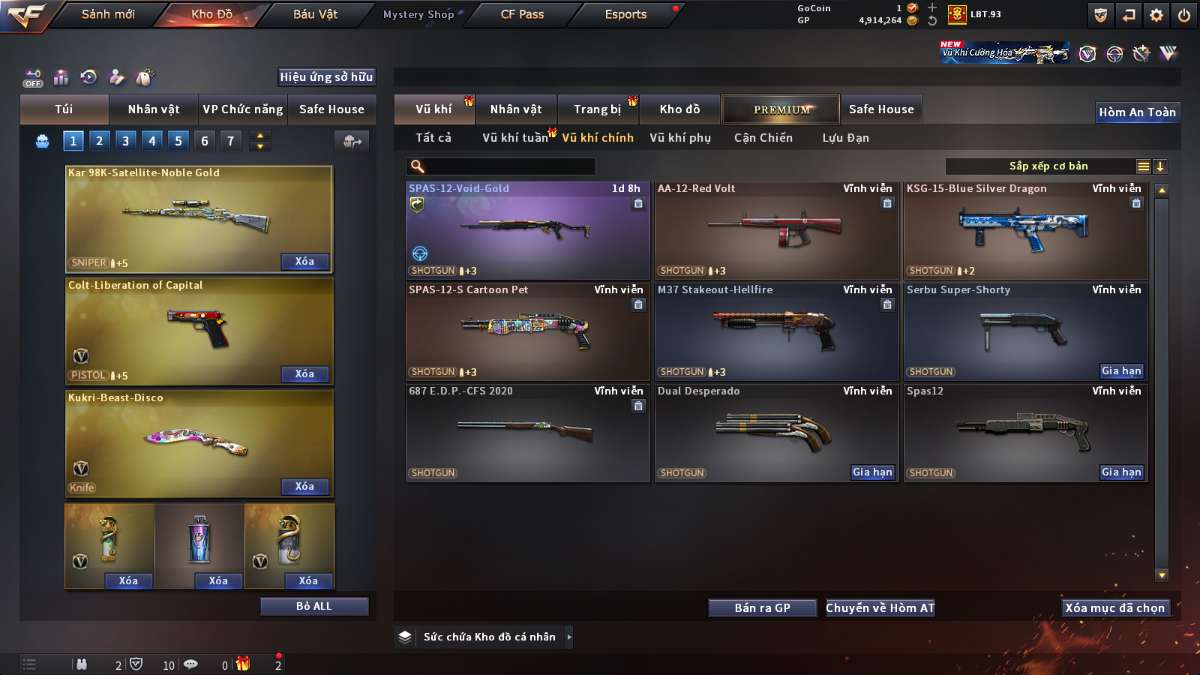 shop acc cf uy tin gia re